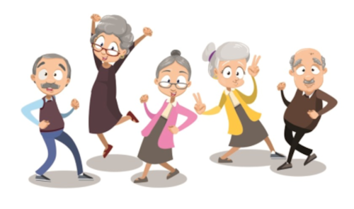 dansende oudjes